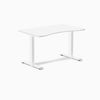 Fixed Ergo edge desk - White melamine - white 48"