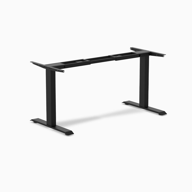 Fixed office desk frame in black