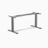 Fixed office desk frame in space grey - Desky Canada