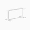 Fixed white office desk frame