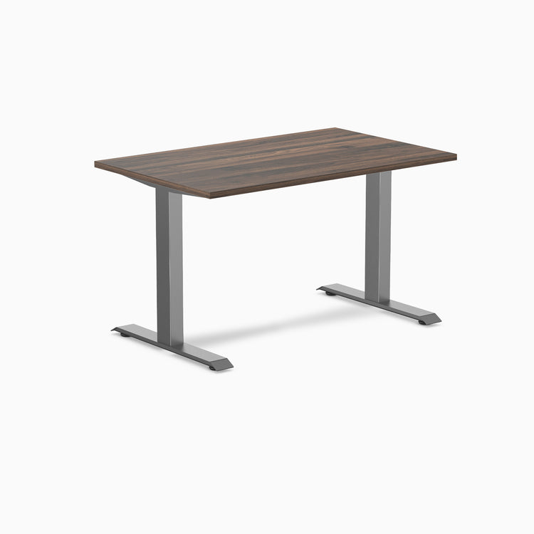 Fixed melamine desk - Melamine jarrah legno - space grey 48"