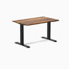 Fixed hardwood desk - Pheasantwood - black 48"