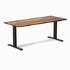 Fixed hardwood desk - Pheasantwood - black 72"