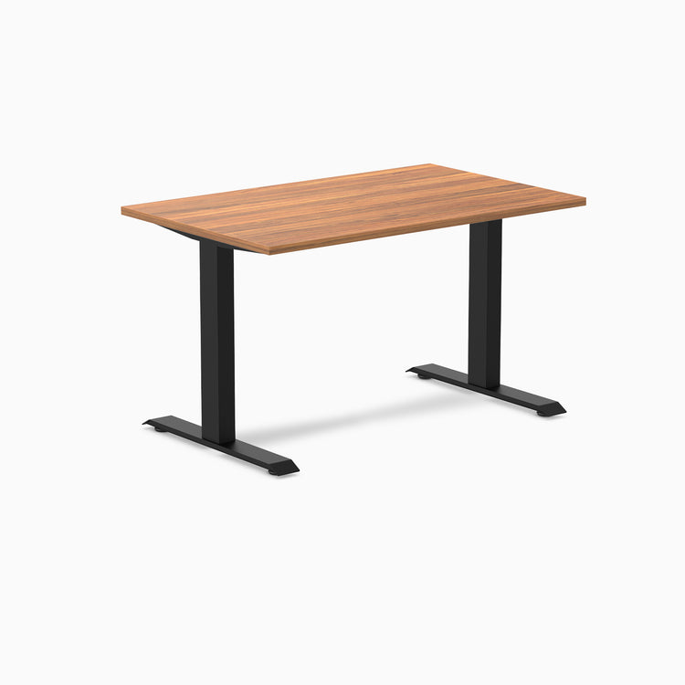 Fixed melamine desk - Melamine prime oak - black 48"