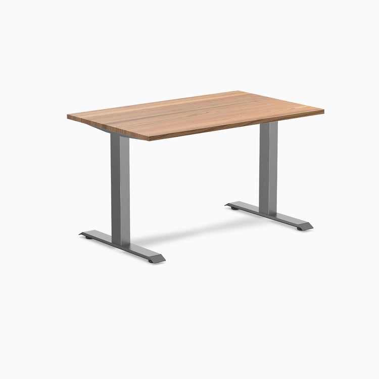 Fixed hardwood desk - Red Oak - space grey 48"