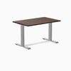 Fixed Rubberwood desk - Dark Walnut - grey 48"