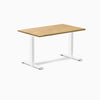 Fixed Rubberwood desk - Light Oak - white 48"