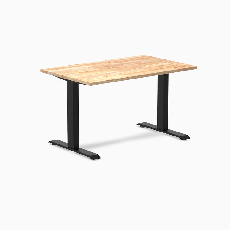 Fixed Rubberwood desk - Natural - black 48"