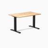 Fixed Rubberwood desk - Natural - black 48"