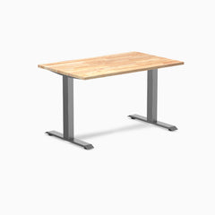 Fixed Rubberwood desk - Natural - space grey 48"