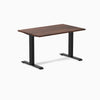 Fixed softwood desk - Rustic pine - black 48"