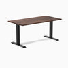 Fixed softwood desk - Rustic pine - black 60"