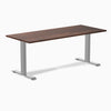 Fixed softwood desk - Rustic pine - grey 72"