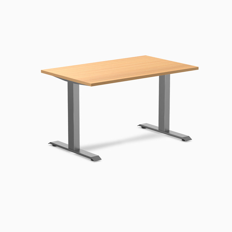 Fixed melamine desk - Melamine select beech - space grey 48"