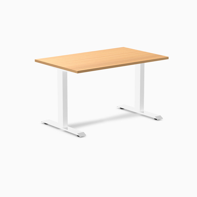 Fixed melamine desk - Melamine select beech - white 48"