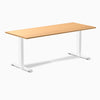 Fixed melamine desk - Melamine select beech - white 72"