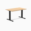 Fixed melamine desk - Melamine sublime teak - black 48"