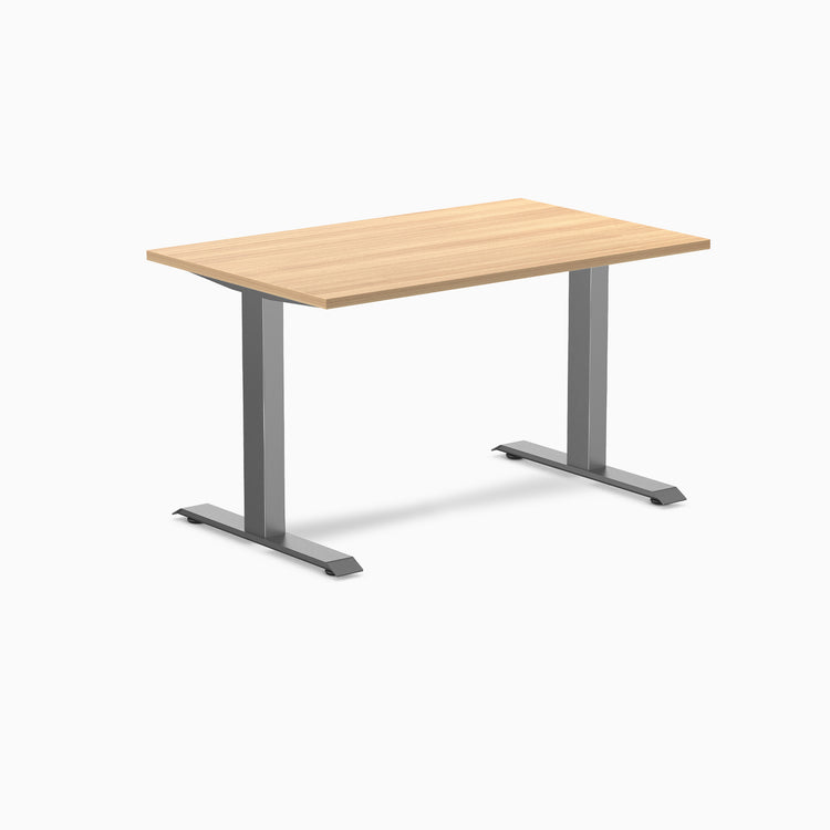 Fixed melamine desk - Melamine sublime teak - space grey 48"