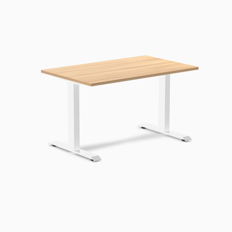 Fixed melamine desk - Melamine sublime teak - white 48"