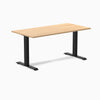 Fixed melamine desk - Melamine sublime teak - black 60"