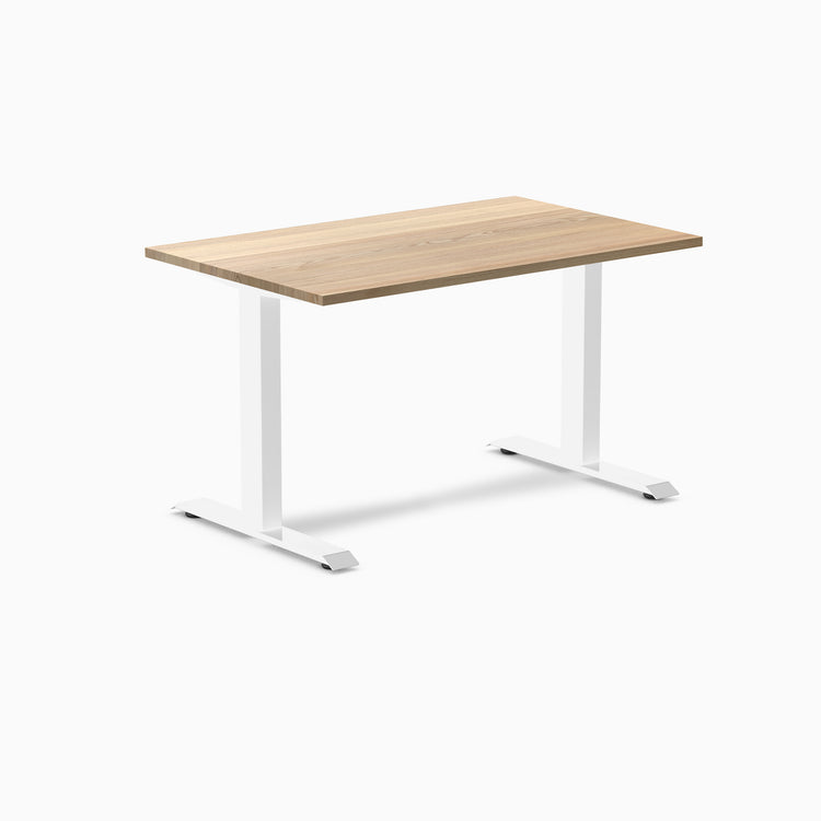 Fixed hardwood desk - White Ash - white 48"