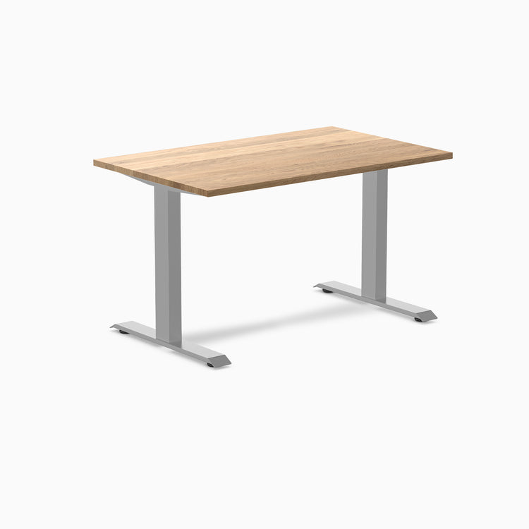 Fixed hardwood desk - White Oak - grey 48"