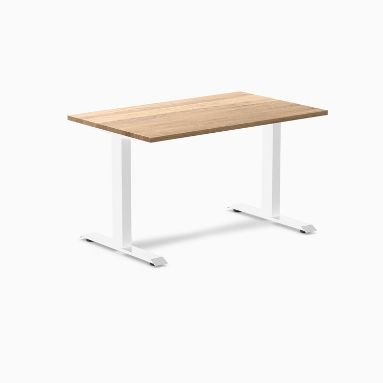 Fixed hardwood desk - White Oak - white 48"