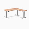 Dual standing desk softwood desk - acacia - grey 60"