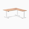 Dual standing desk softwood desk - acacia - white 60"