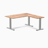 Zero softwood l-shape desk - Acacia - grey - 60"