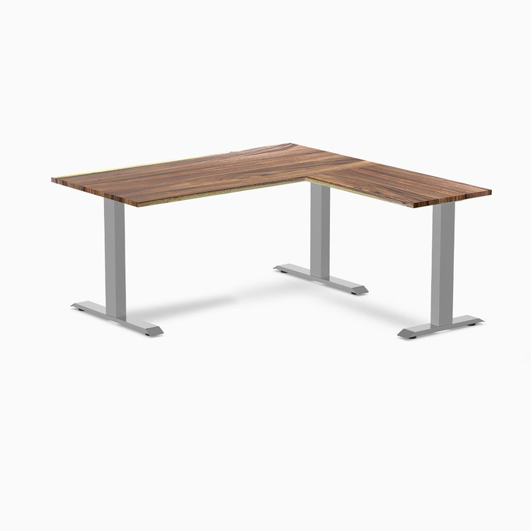 Desky Zero Hardwood L-Shape Office Desk