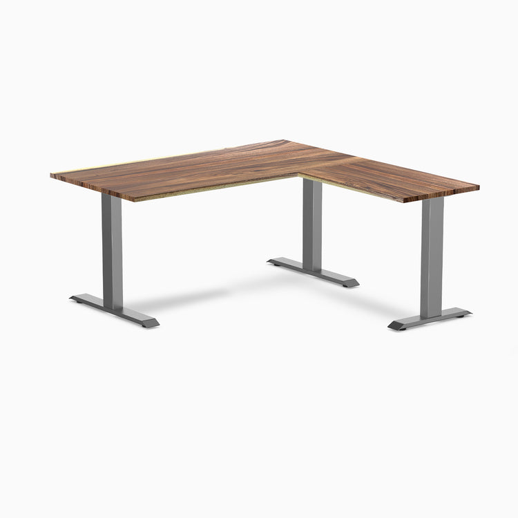 Desky Zero Hardwood L-Shape Office Desk