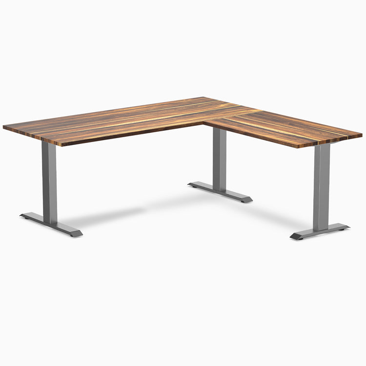 Desky Zero Hardwood L-Shape Office Desk