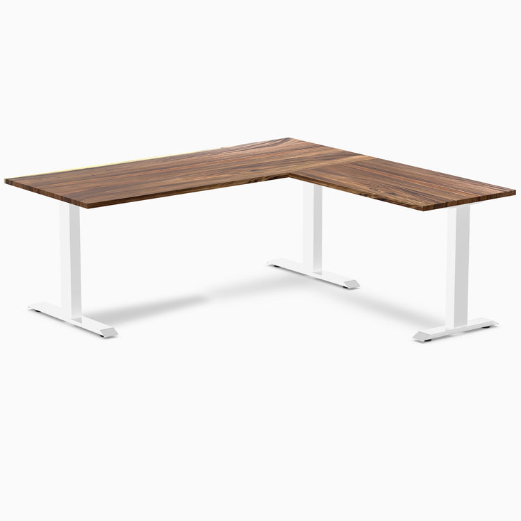 Desky Zero Hardwood L-Shape Office Desk