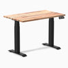 Dual mini softwood standing desk - Acacia - black 40"