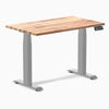 Dual mini softwood standing desk - Acacia - grey 40"