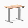 Dual mini softwood standing desk - Acacia - grey 32"