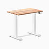 Dual mini softwood standing desk - Acacia - white 32"