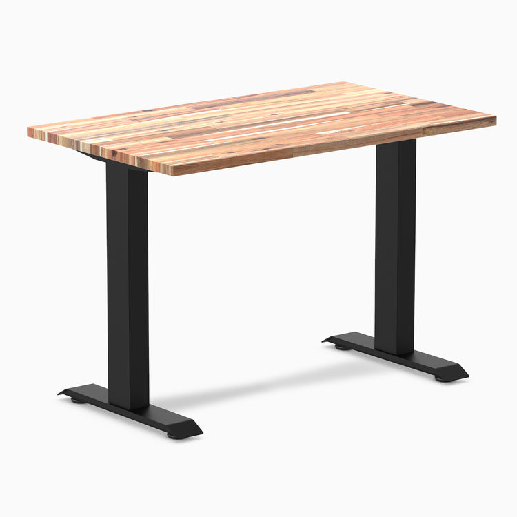 Fixed mini softwood desk - Acacia - black 40"