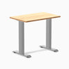 Fixed mini bamboo desk - Natural Bamboo - grey 32"