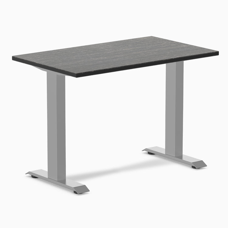 Fixed mini bamboo desk - Dark Bamboo - grey 40"