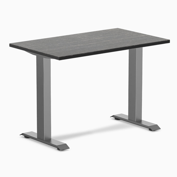 Fixed mini bamboo desk - Dark Bamboo - space grey 40"