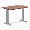 Fixed mini hardwood desk - Walnut - grey 40"