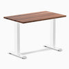 Fixed mini hardwood desk - Walnut - white 40"