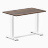 Fixed mini melamine desk - jarrah legno laminate - white 40"