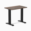 Fixed mini melamine desk - jarrah legno laminate - black 32"