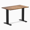 Fixed mini hardwood desk - Pheasantwood - black 40"