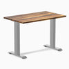 Fixed mini hardwood desk - Pheasantwood - grey 40"