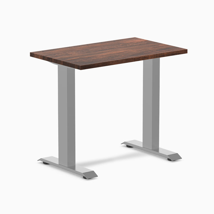 Fixed mini softwood desk - Rustic Pine - grey 32"