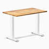 Fixed mini hardwood desk - Teak - white 40"